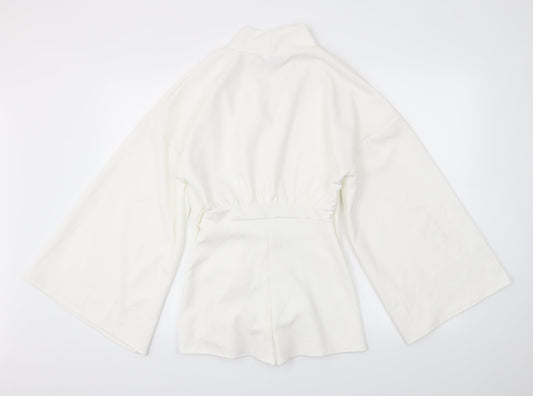PRETTYLITTLETHING Womens White Playsuit One-Piece Size 6 L4 in