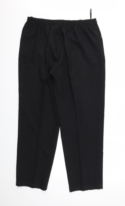 Preworn Womens Black Trousers Size 34 in L28 in
