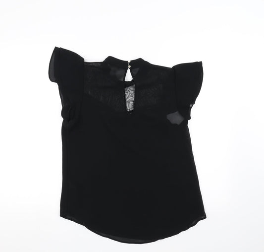 H&M Womens Black Basic T-Shirt Size 8