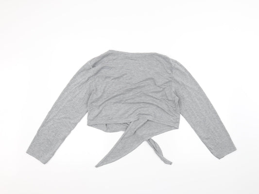 Liquid Womens Grey Cardigan Jumper Size 16