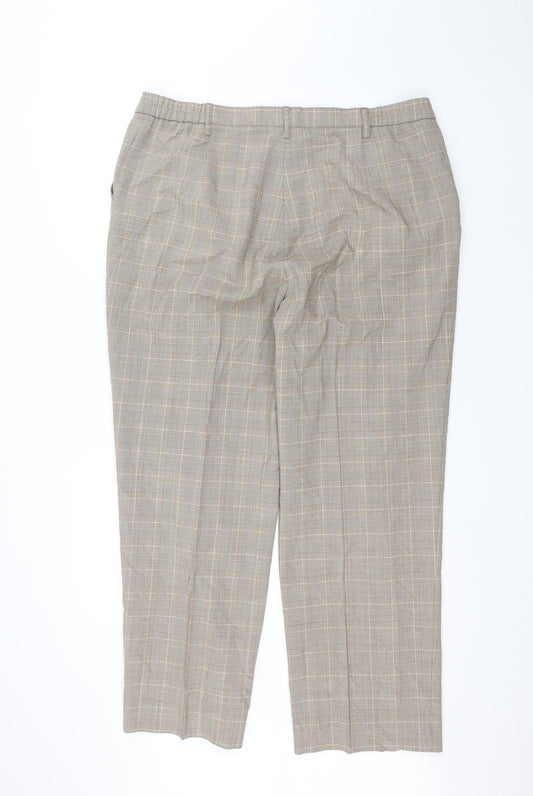 Wichele Womens Brown Trousers Size 20 L27 in