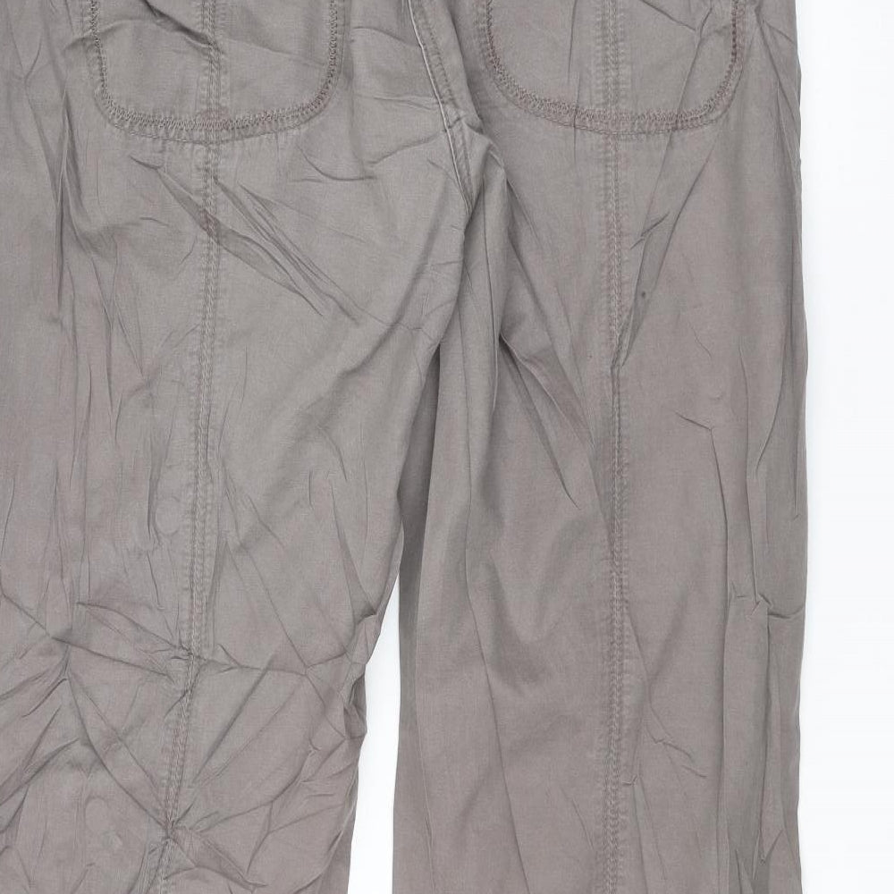 DEBINHAMS Womens Grey Trousers Size 16 L28 in