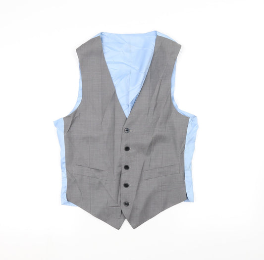 Marks and Spencer Mens Grey Jacket Waistcoat Size S