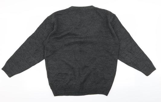 Streamline Womens Grey Rayon Pullover Jumper Size M