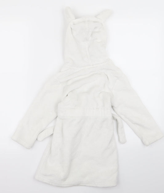 Preworn Girls White Top Robe Size 2 Years