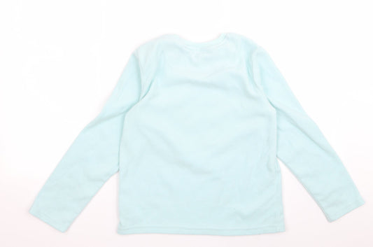 Primark Girls Blue Rayon Pullover Jumper Size 9 Years