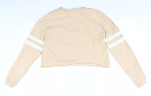 Miss Selfridge Womens Brown Pullover Jumper Size 10 - cropped