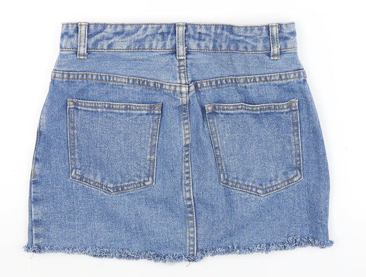 FOREVER 21 Womens Blue Denim Mini Skirt Size M