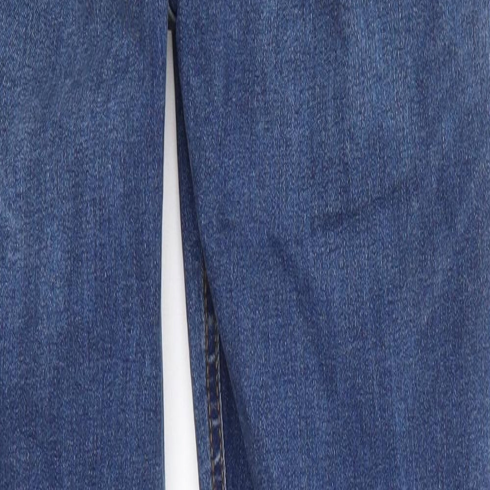 Topshop Mens Blue Denim Straight Jeans Size 26 L32 in