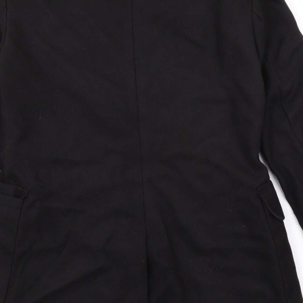 Preworn Womens Black Jacket Coat Size M
