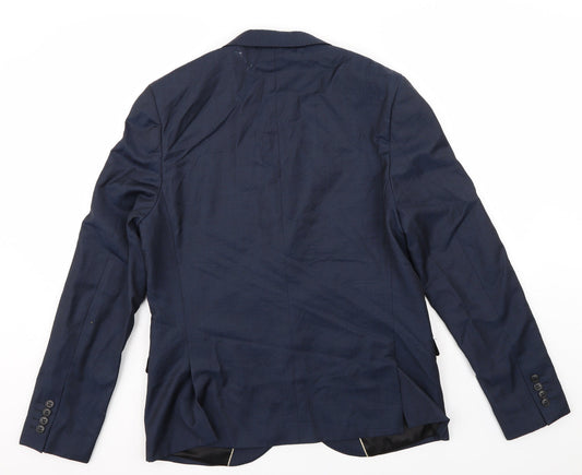 Top Shop Mens Blue Jacket Blazer Size 42
