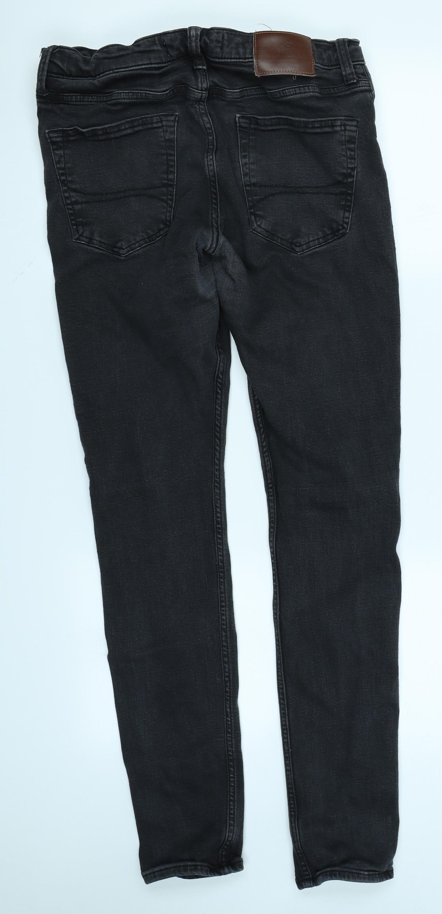Hollister Womens Black Denim Skinny Jeans Size 34 in L34 in