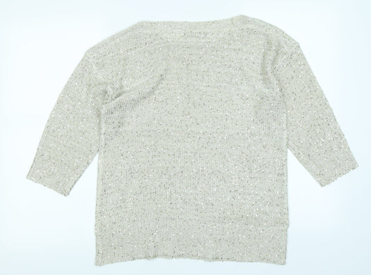 David Emanuel Womens Gold Pullover Jumper Size S