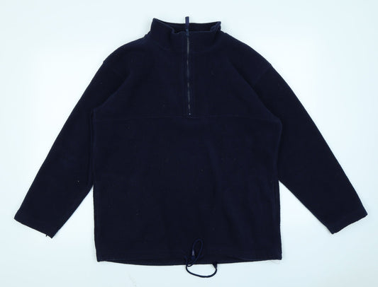 Active Mens Blue Fleece Pullover Sweatshirt Size S