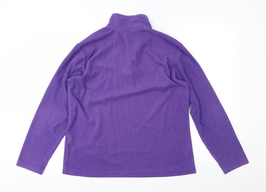 Hi Gear Womens Purple  Fleece Jacket  Size 14
