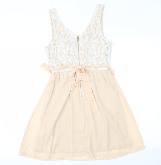 Club L Womens Pink Fit & Flare Size 8