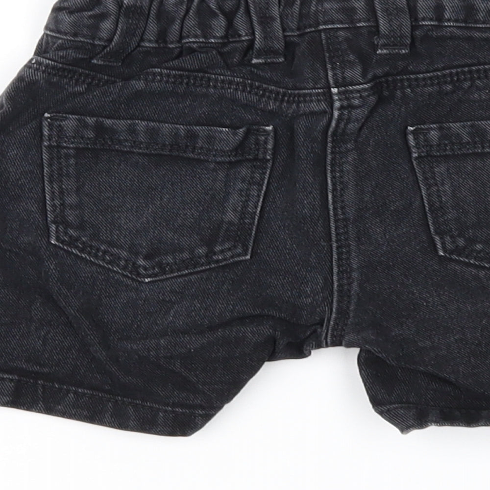 NEXT Girls Black Denim Mom Shorts Size 3 Years