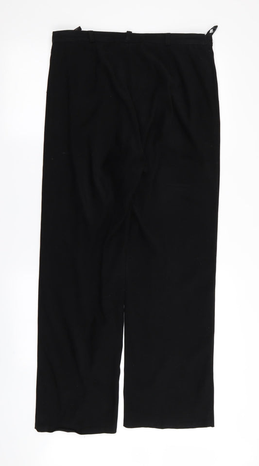 BHS Womens Black Trousers Size 16 L30 in