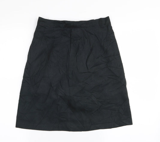 Preworn Womens Black A-Line Skirt Size 26 in