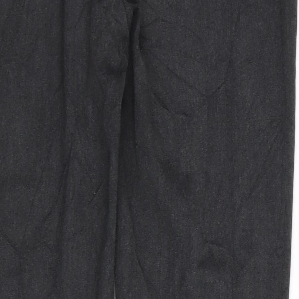 M&S Womens Grey Trousers Size 8 L27 in