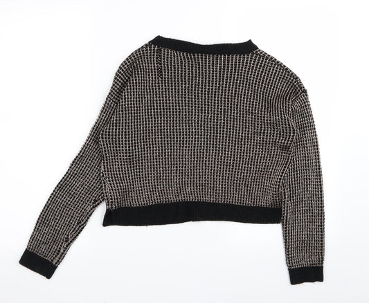 New Look Womens Black Pullover Jumper Size 10
