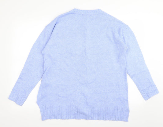 M&S Womens Blue Pullover Jumper Size M