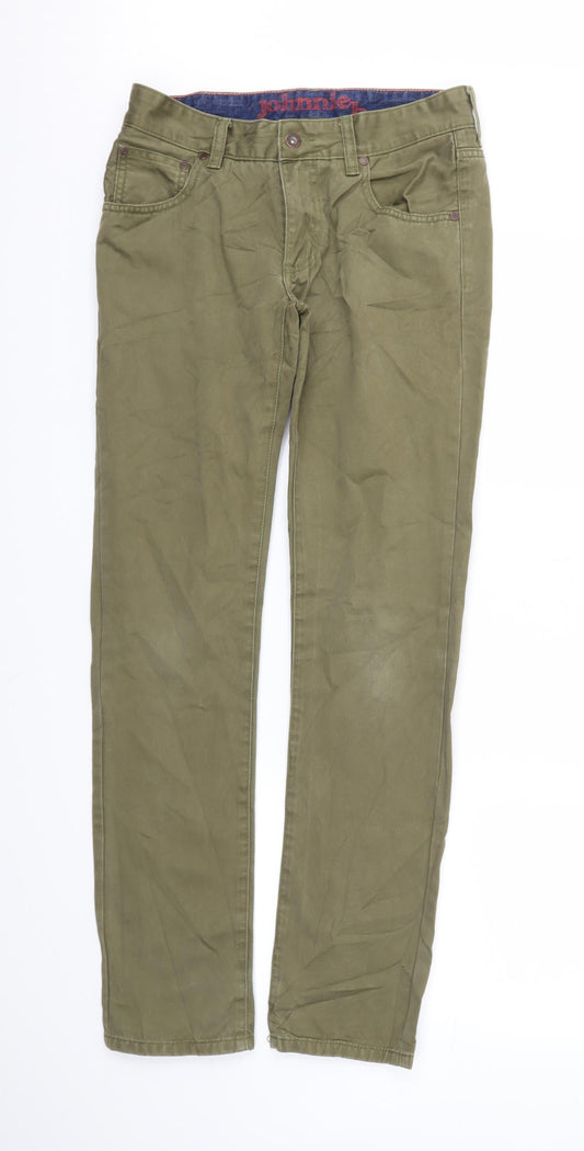 johnnieb Mens Green Skinny Jeans Size 28 L32 in