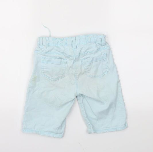 I LOVE DENIM Girls Blue Cut-Off Shorts Size 10 Years