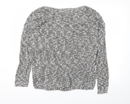 New Look Womens Grey Pullover Jumper Size M