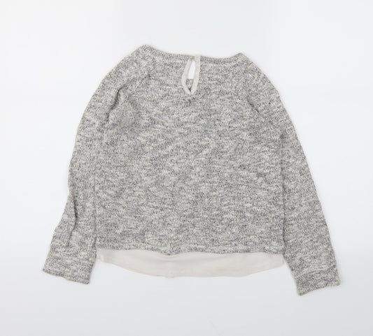 George Girls Grey Pullover Jumper Size 10-11 Years