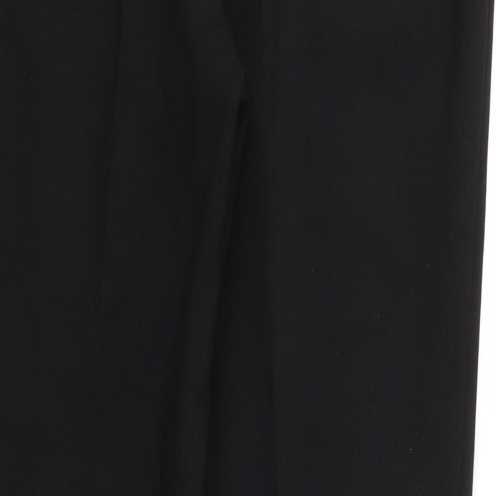 Papaya Womens Black Trousers Size 12 L28 in