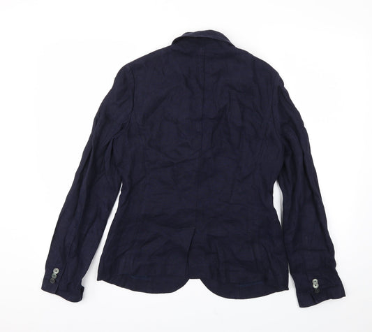 Preworn Womens Blue Jacket Blazer Size M