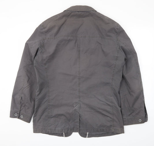 M&S Womens Grey Jacket Coat Size M