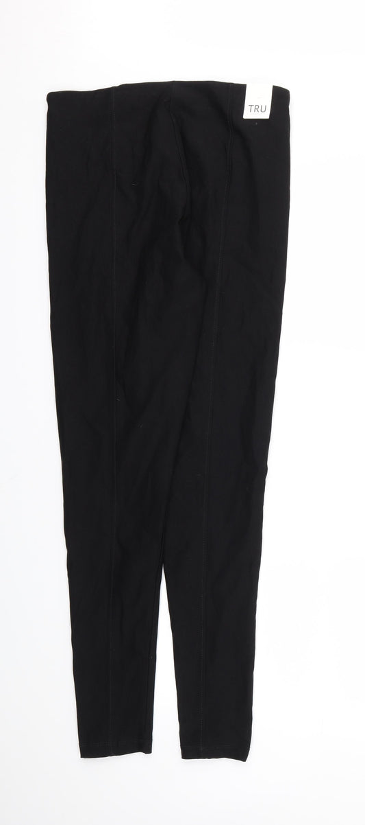 TRU Womens Black Sweatpants Trousers Size M L29 in