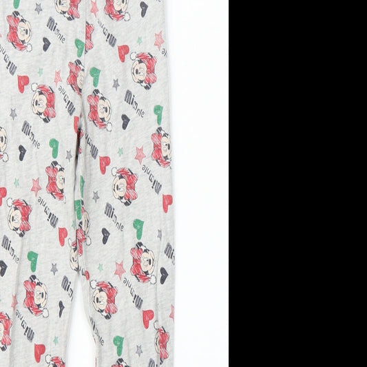 Disney Girls Grey Capri Pyjama Pants Size 6-7 Years - Minnie Mouse