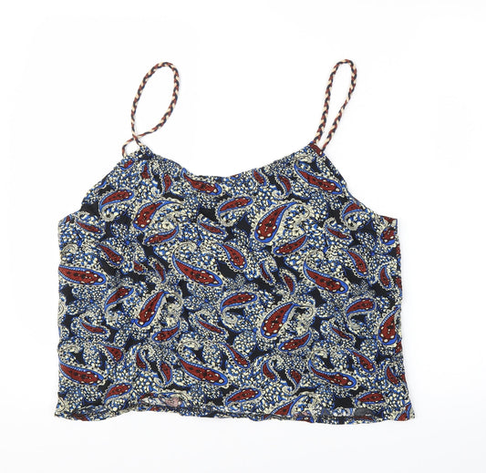 Conos Womens Multicoloured Paisley Camisole Blouse Size XL