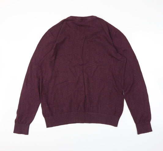 Originals Mens Purple Pullover Jumper Size M