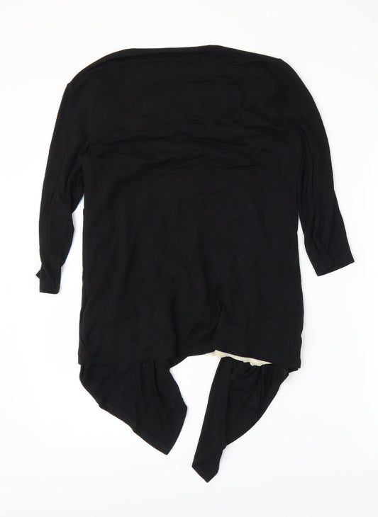 Reflections Womens Black Cardigan Jumper Size S