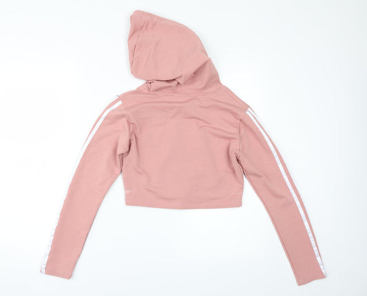 Misspap Womens Pink Pullover Hoodie Size 8 - cropped hoodie