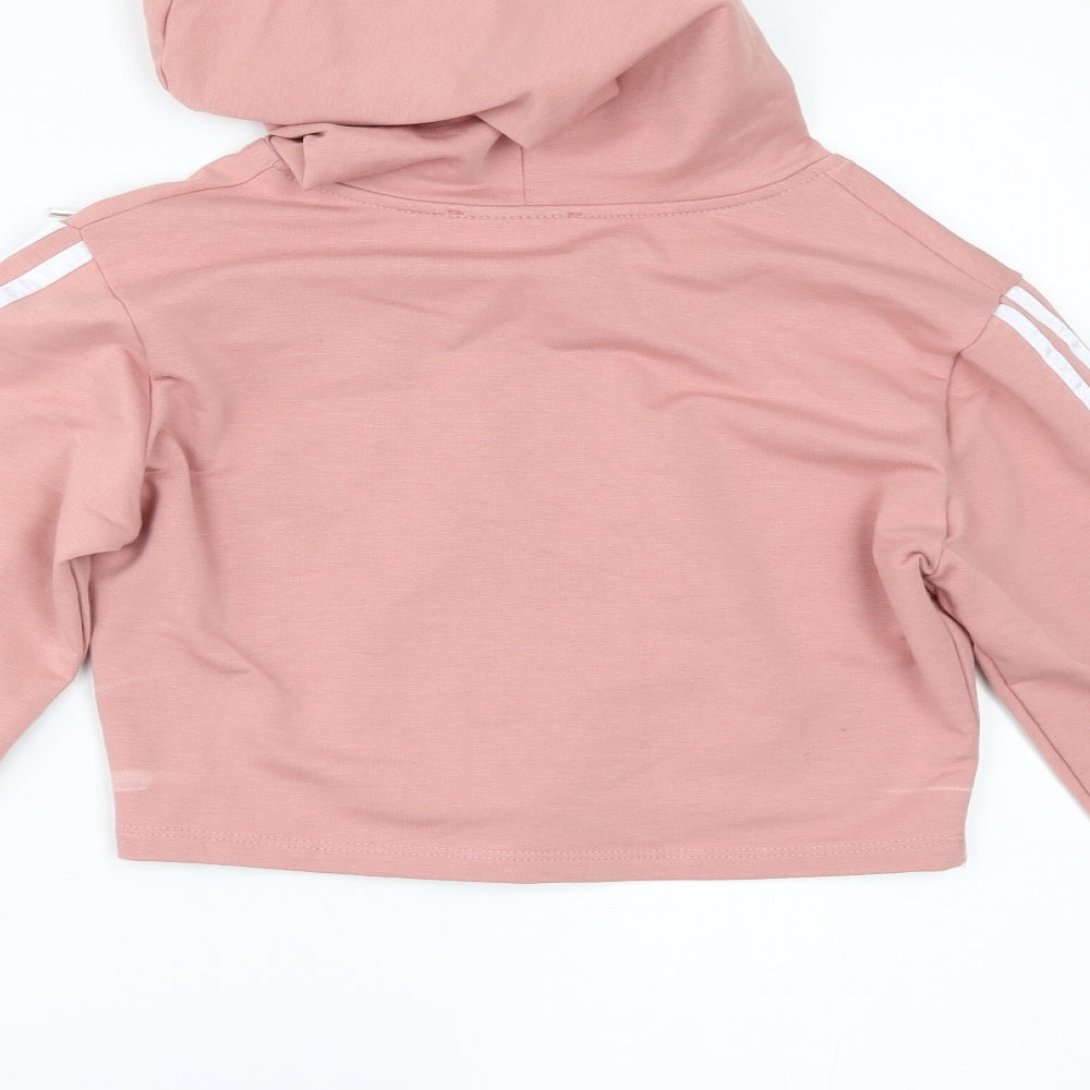 Misspap Womens Pink Pullover Hoodie Size 8 - cropped hoodie