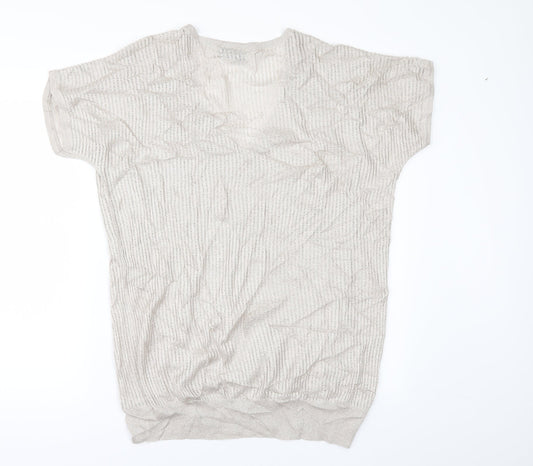 Wallis Womens Gold Pullover Jumper Size M