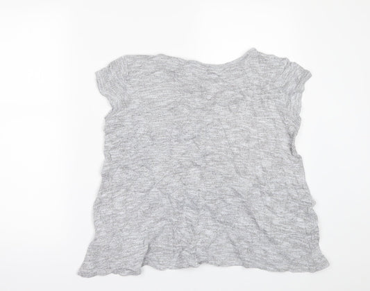 New Look Womens Grey Basic T-Shirt Size 10