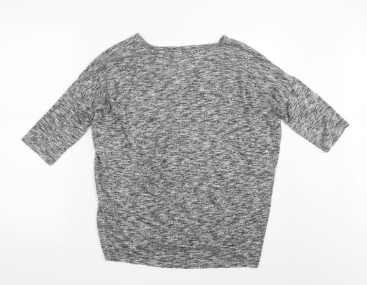 New Look Womens Grey Pullover Jumper Size S