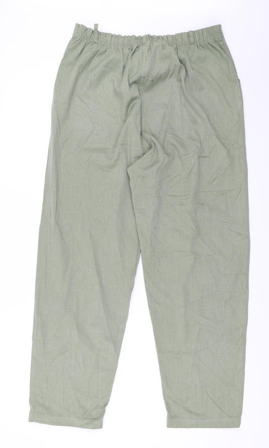 Classics Womens Green Trousers Size 16 L27.5 in