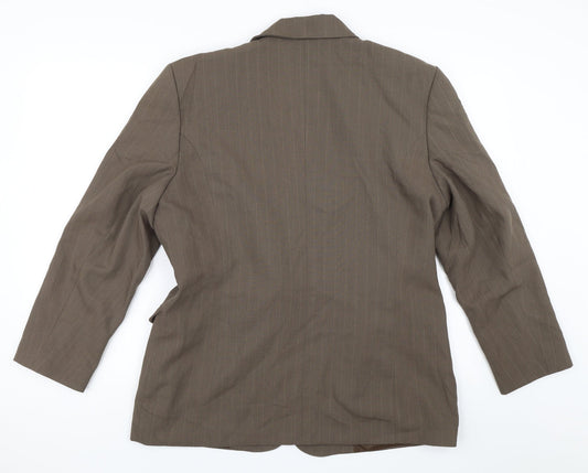 Choise Womens Brown Jacket Blazer Size 16