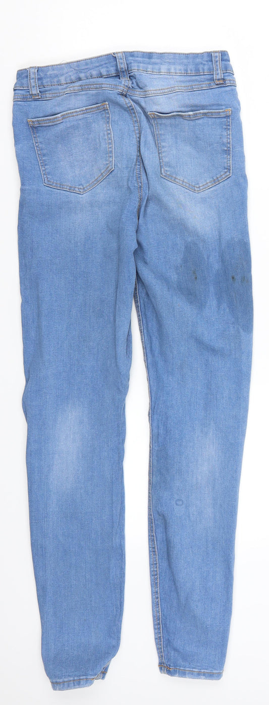 Preworn Womens Blue Denim Skinny Jeans Size 28 in L28 in