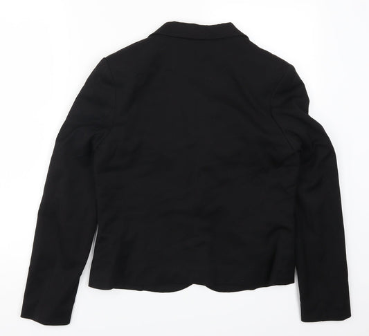 H&M Womens Black Jacket Suit Jacket Size 14