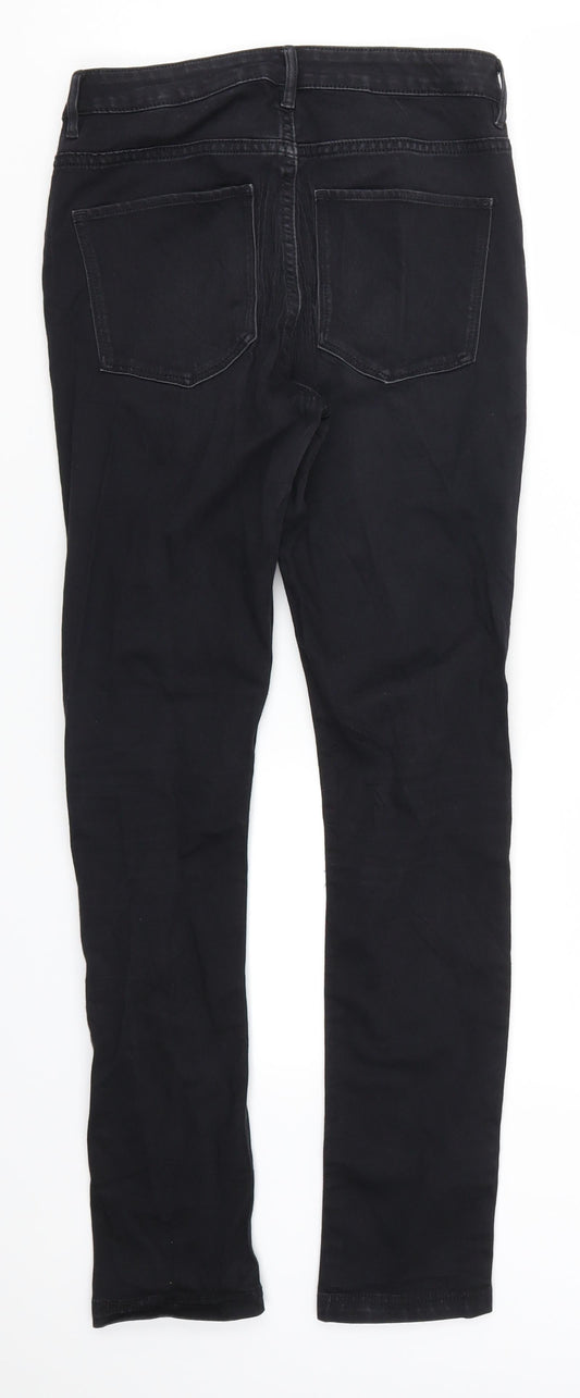 H&M Womens Black Denim Skinny Jeans Size 28 in L28 in