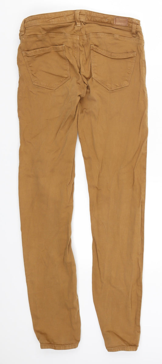 TALLY WEiJL Womens Brown Denim Skinny Jeans Size 8 L28 in