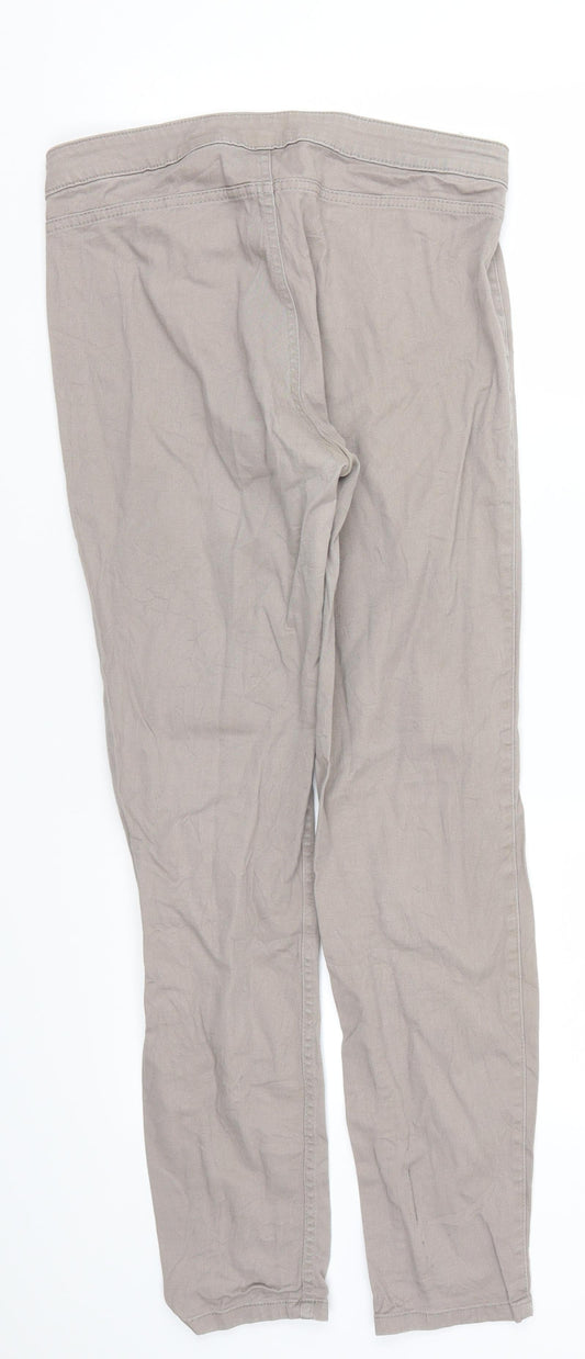 H&M Womens Grey Denim Skinny Jeans Size 12 L27 in